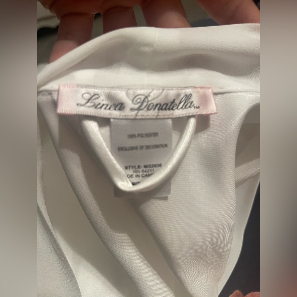White wedding lingerie and robe - Picture 2 of 11